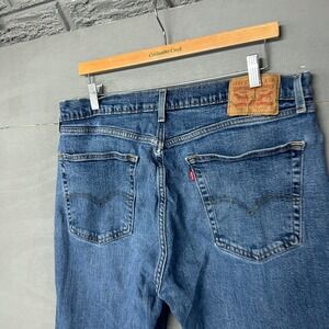 Levi Strauss & Co 505 Mens Jeans Blue Denim Straight Fit Size 36x33